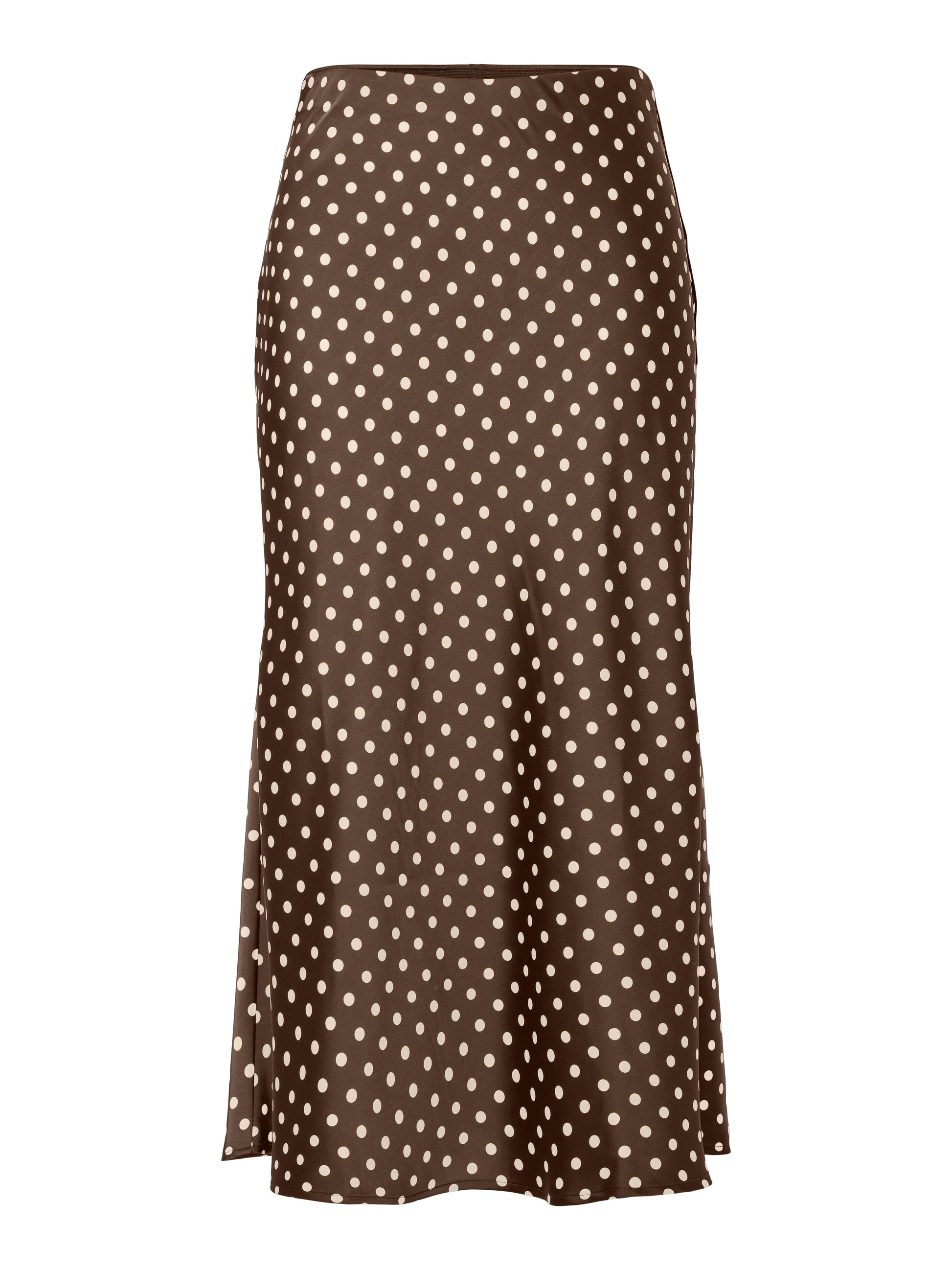 YAS | PELLA HW MIDI SKIRT - PINECONE ECRU DOTS