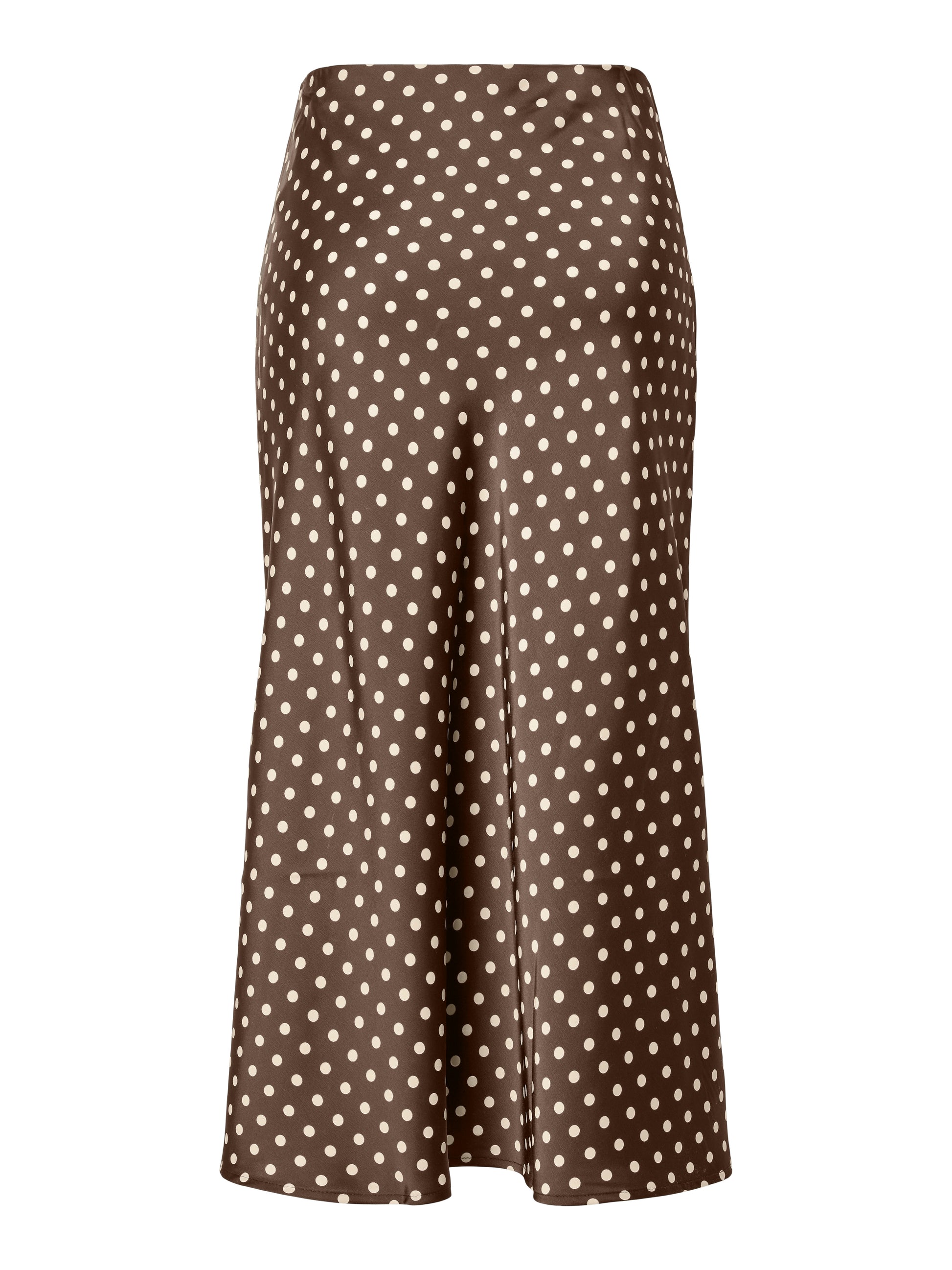 YAS | PELLA HW MIDI SKIRT - PINECONE ECRU DOTS