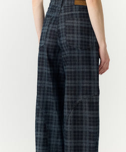 YAS | LUA HW BARREL JEANS - STORY / DARK BLUE DENIM