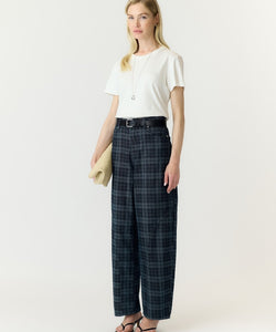 YAS | LUA HW BARREL JEANS - STORY / DARK BLUE DENIM
