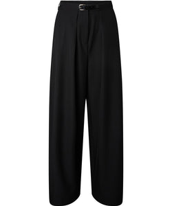 YAS | BELTILO HW BELTED PANTS - BLACK