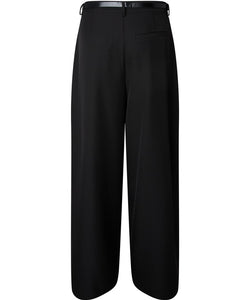 YAS | BELTILO HW BELTED PANTS - BLACK