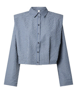 YAS | GILLA LS SHIRT - NAVY BLAZER