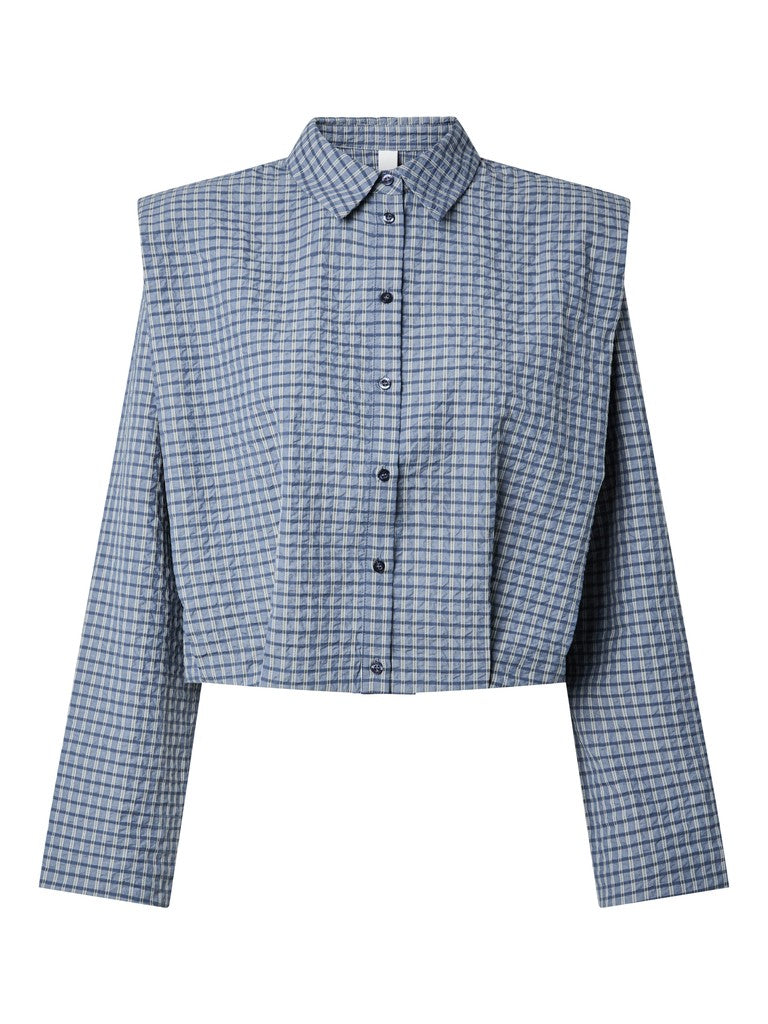 YAS | GILLA LS SHIRT - NAVY BLAZER