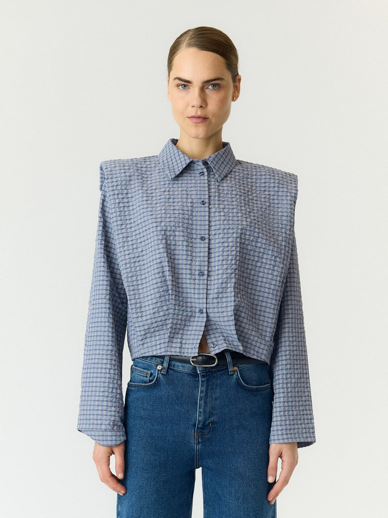 YAS | GILLA LS SHIRT - NAVY BLAZER