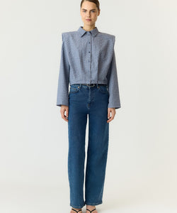 YAS | GILLA LS SHIRT - NAVY BLAZER
