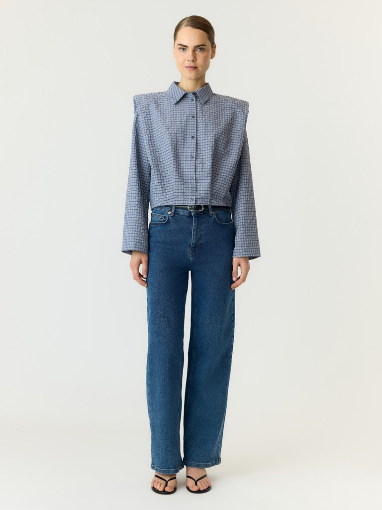 YAS | GILLA LS SHIRT - NAVY BLAZER