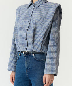 YAS | GILLA LS SHIRT - NAVY BLAZER