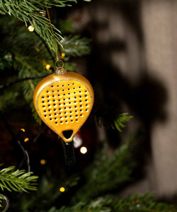 YUP IN DE BOOM | KERSTORNAMENT - PADELRACKET GOUD