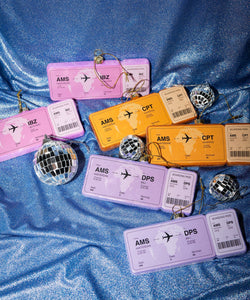 YUP IN DE BOOM | KERSTORNAMENT - BOARDINGPASS PAARS