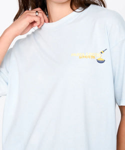 PASTA LOVER TEE - LIGHT BLUE
