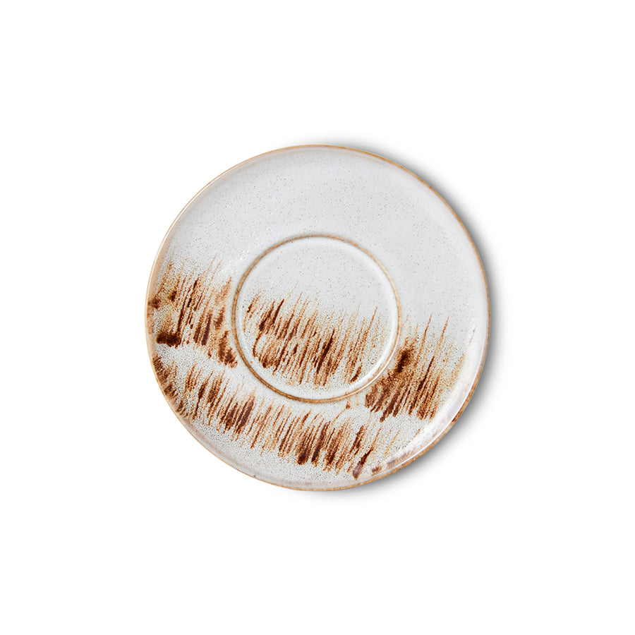 HKliving | 70S CERAMICS: SAUCER - BIG SUR BEIGE