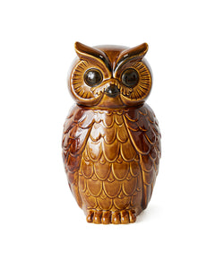 HKliving | CERAMIC OWL JAR - ROASTED