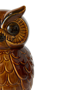 HKliving | CERAMIC OWL JAR - ROASTED