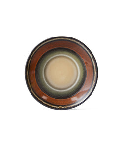 HKliving | 70S CERAMICS:  SAUCER - DARK ROAST