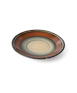 HKliving | 70S CERAMICS:  SAUCER - DARK ROAST