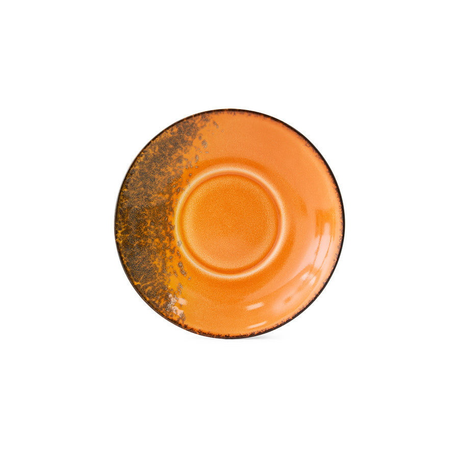 HKliving | 70S CERAMICS:  SAUCER - LIGHT ROAST