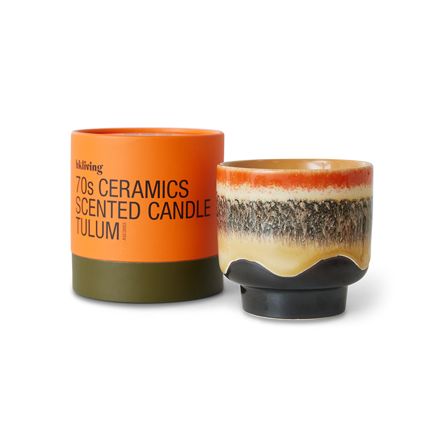 HKliving | 70S CERAMICS: SCENTED CANDLE - TULUM
