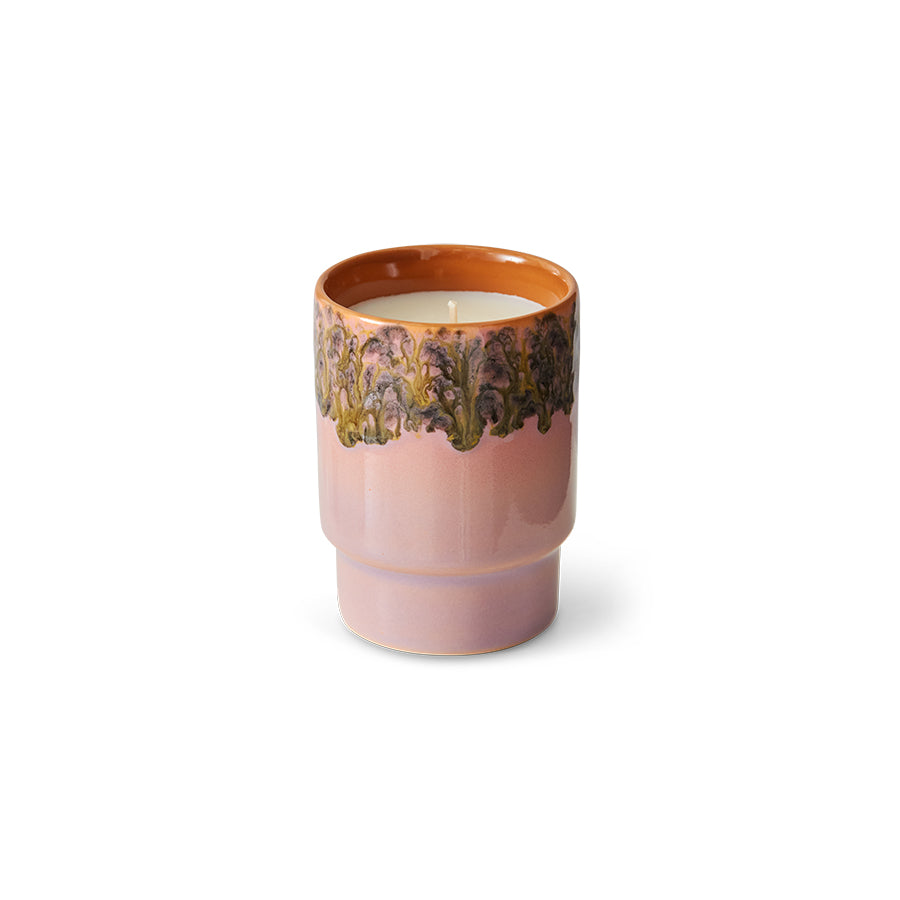 HKliving | 70S CERAMICS: SMALL SCENTED CANDLE - MIAMI