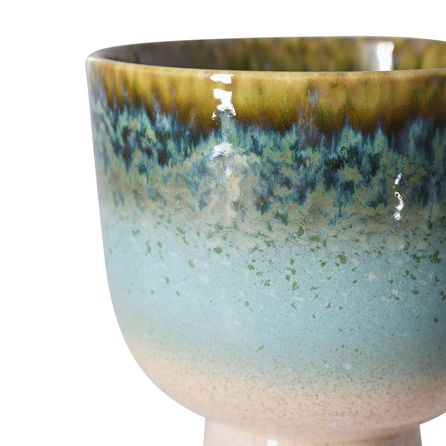 HKliving | RETRO FLOWER POT - LAGOON