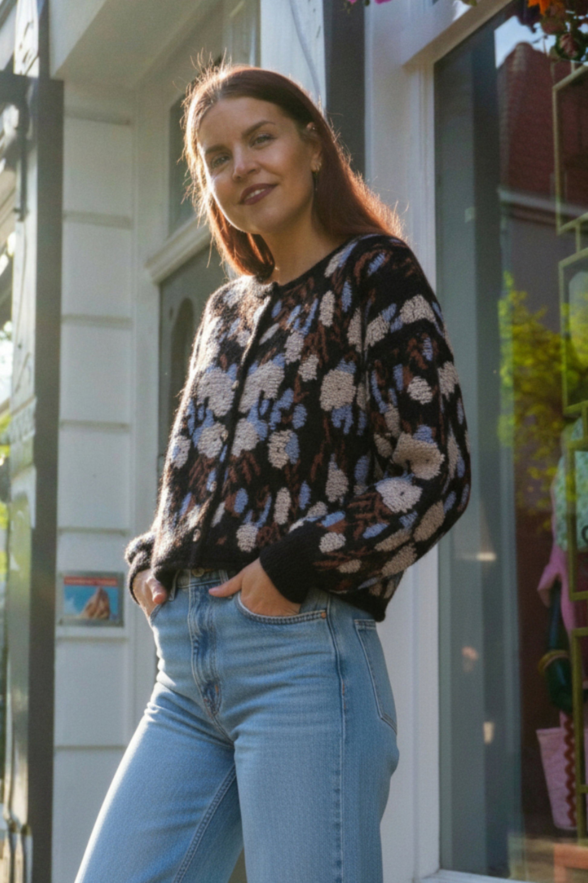 AURY KNIT CARDIGAN -BLACK