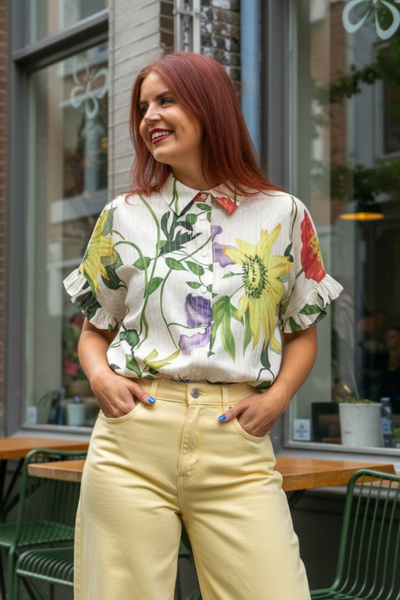 NÜMPH | BELISA SLEEVELESS SHIRT - PRISTINE