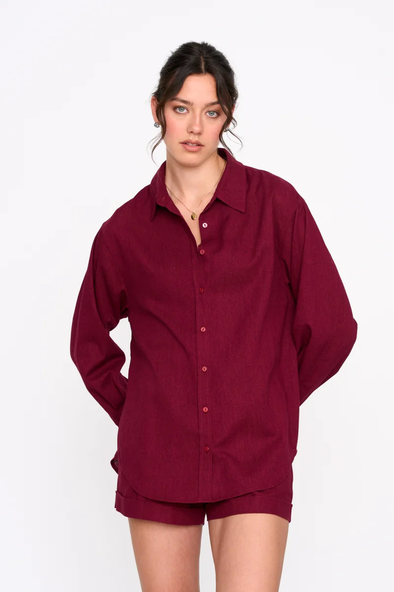 LAU BLOUSE - BORDEAUX