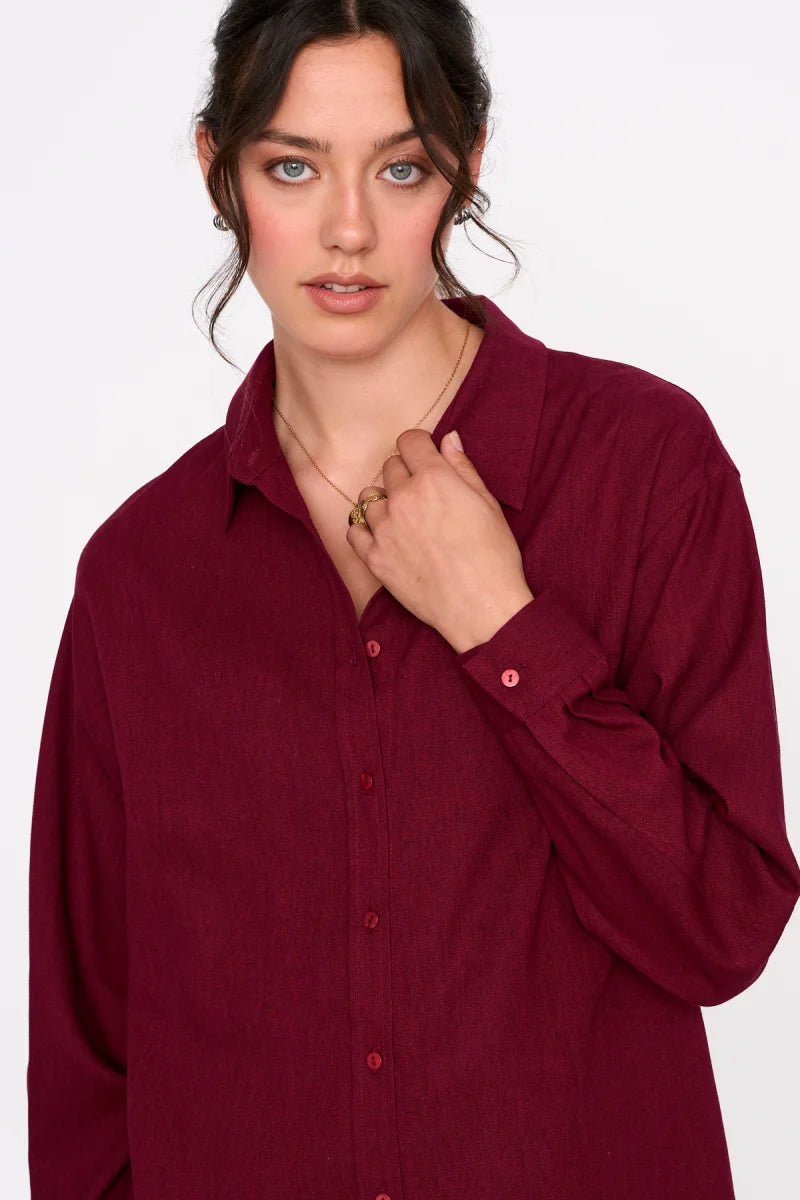 LAU BLOUSE - BORDEAUX