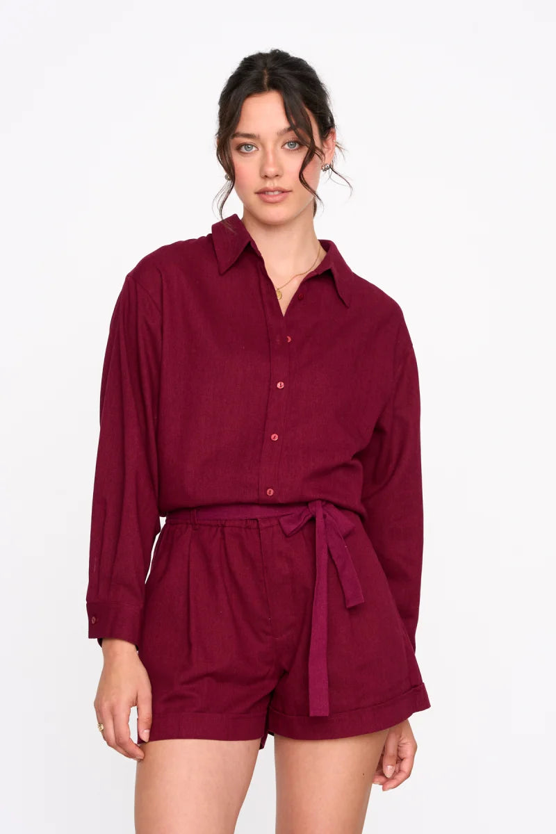 LAU BLOUSE - BORDEAUX