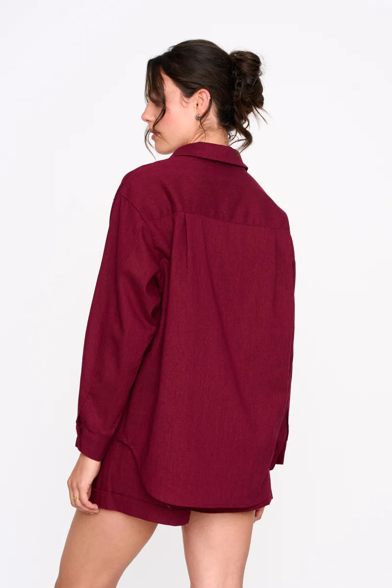 LAU BLOUSE - BORDEAUX
