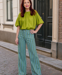BEERTJE BLOUSE -GREEN
