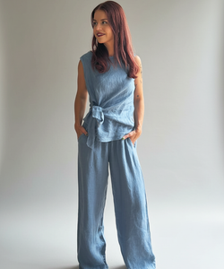 BOB & BILL RESORT COLLECTION | LOU TOP - JEANS BLUE