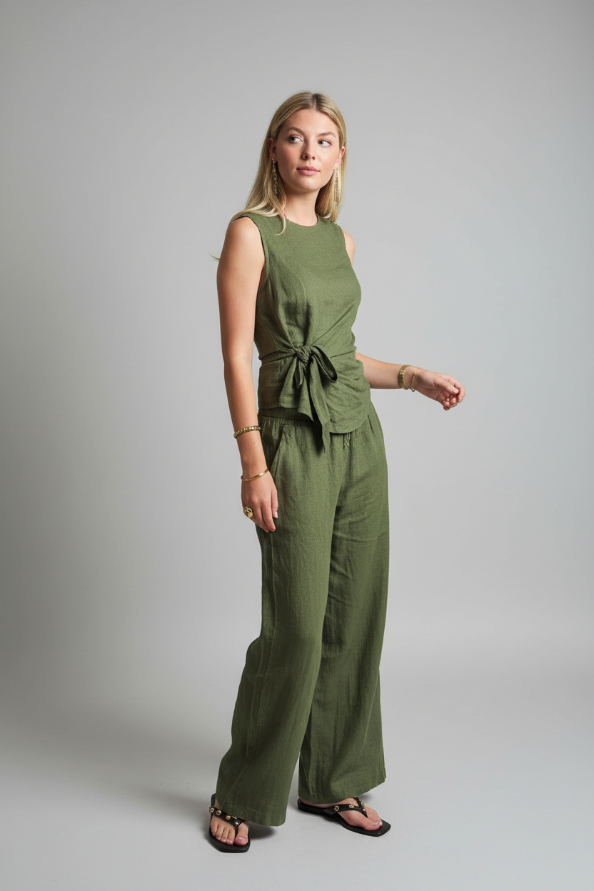 BOB & BILL RESORT COLLECTION | LOU TOP - PISTACHE
