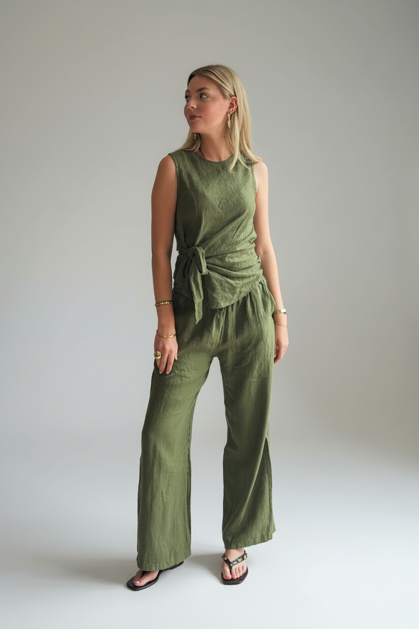 BOB & BILL RESORT COLLECTION | LOU TOP - PISTACHE