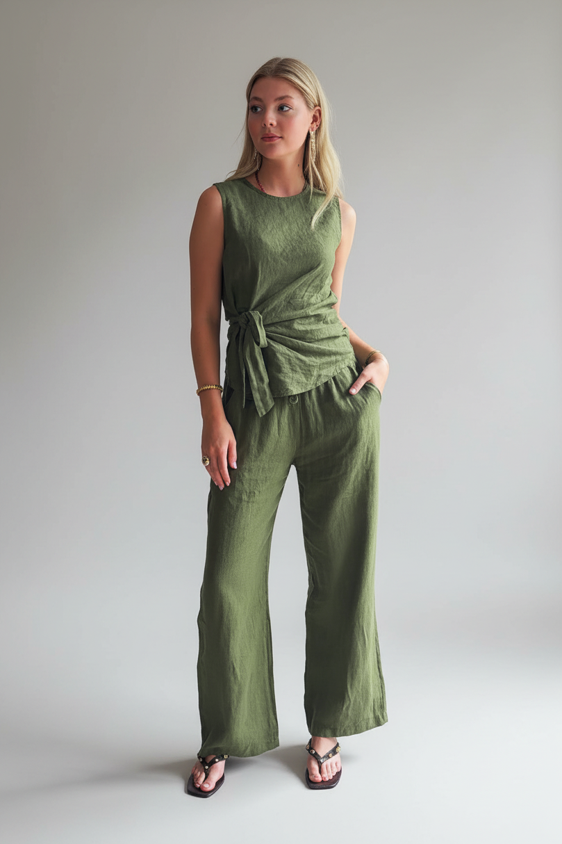 BOB & BILL RESORT COLLECTION | LOU TOP - PISTACHE