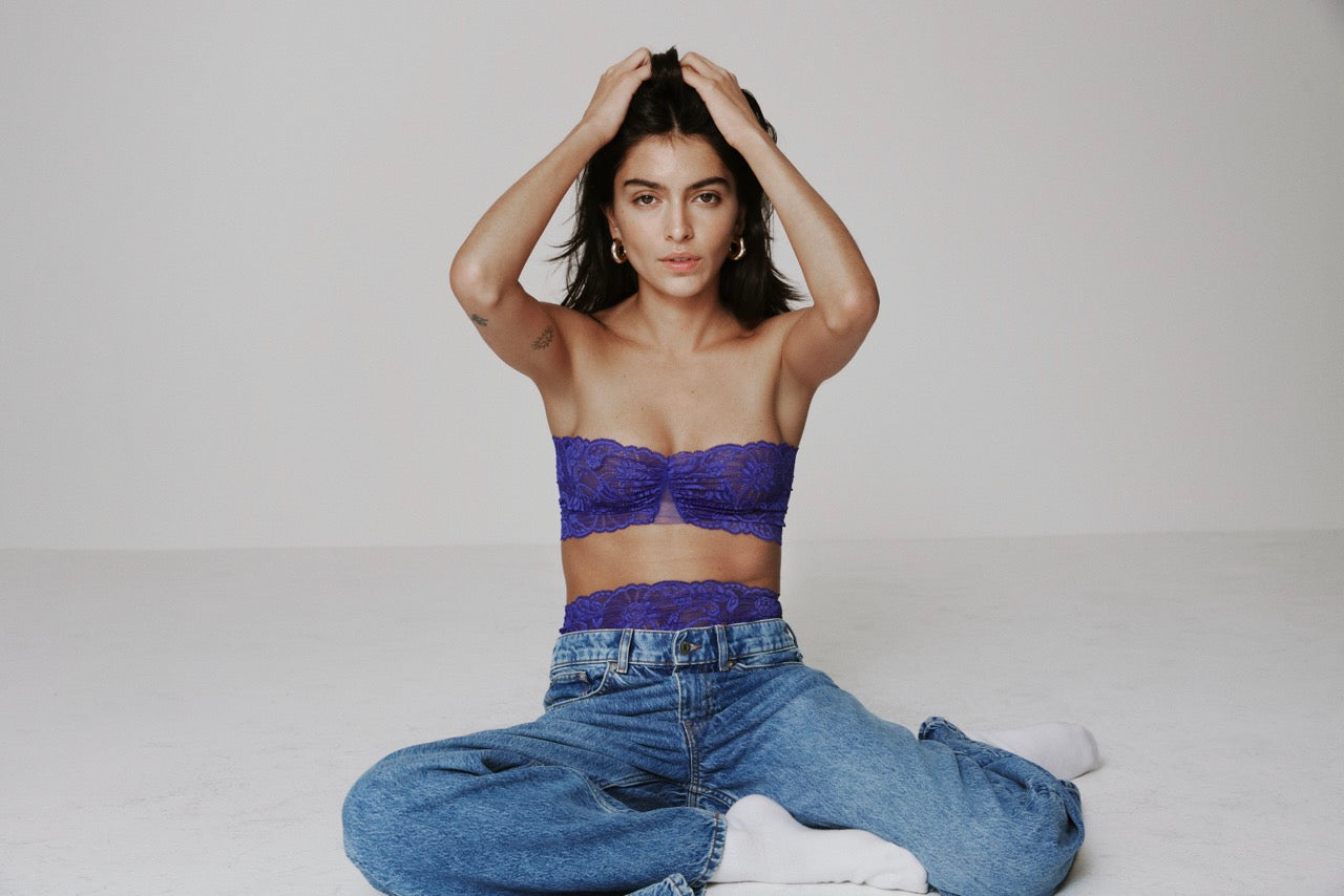 SARDA | SHAVONNE NON PADDED STRAPLESS BRA - FUNKY VIOLET