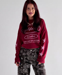 CALIFORNIA LONGSLEEVE SHIRT - BORDEAUX