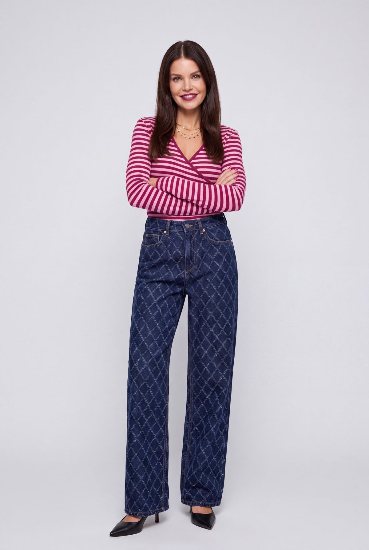 BONNYE WIDE LEG JEANS - RELIEF BLUE
