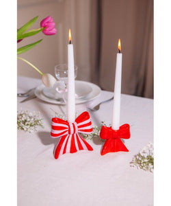 DOIY | CANDLE HOLDER BOW - PINK