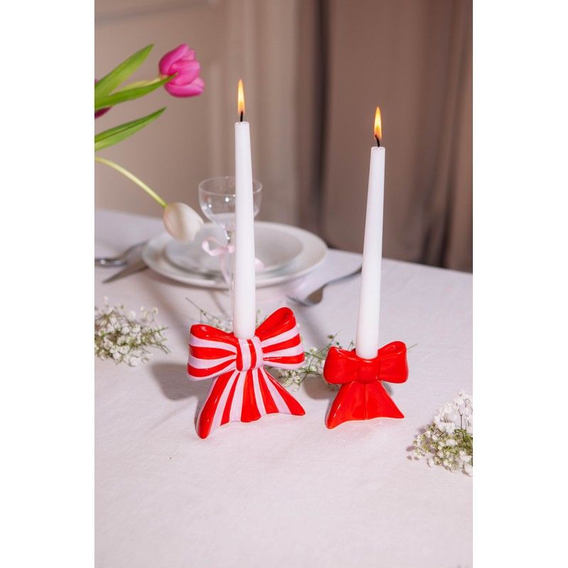 DOIY | CANDLE HOLDER BOW - PINK