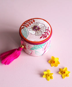 POSY TRINKET BOX - LIGHT PINK