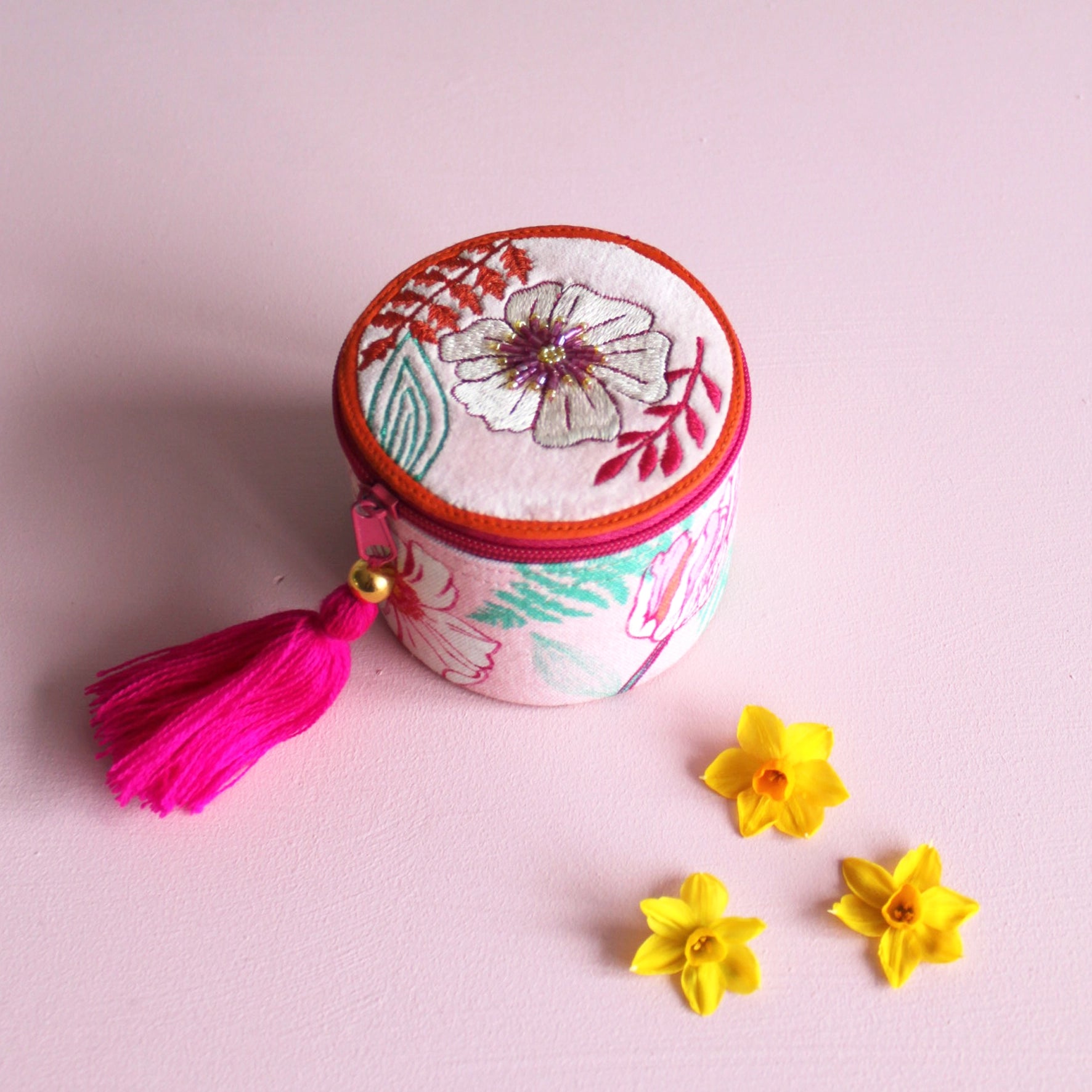 POSY TRINKET BOX - LIGHT PINK