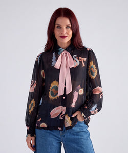 NÜMPH | OPHELIA SHIRT - CAVIAR