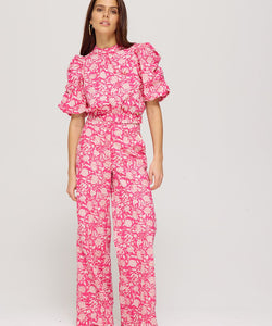 HARPER & YVE | HOLLY PANTS - FLIRTY FLOWER PINK