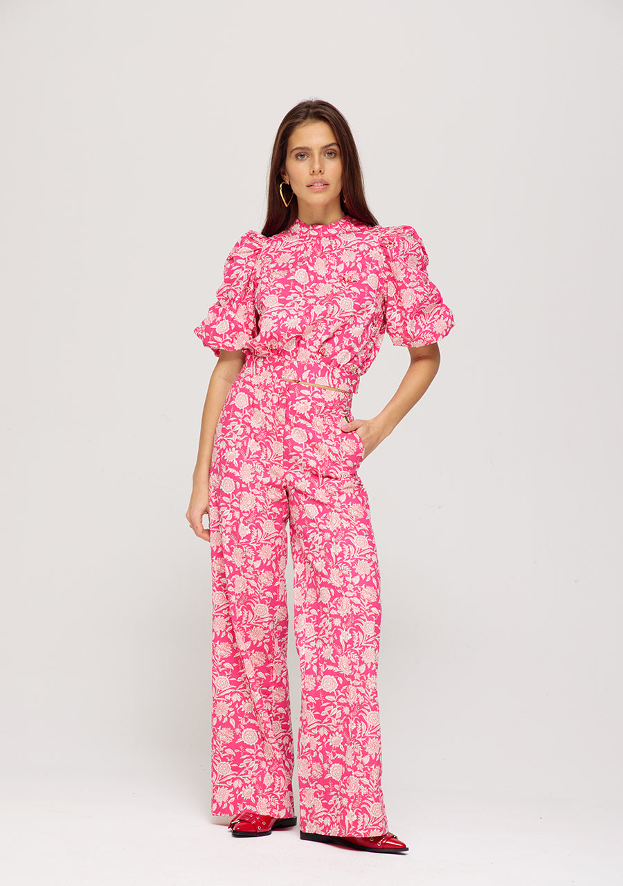HARPER & YVE | HOLLY PANTS - FLIRTY FLOWER PINK