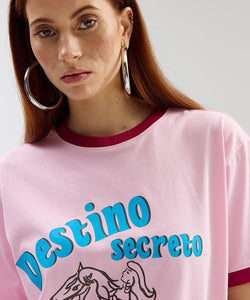 HARPER & YVE | DESTINOSECRETO SS T-SHIRT - ROMANCE ROSE