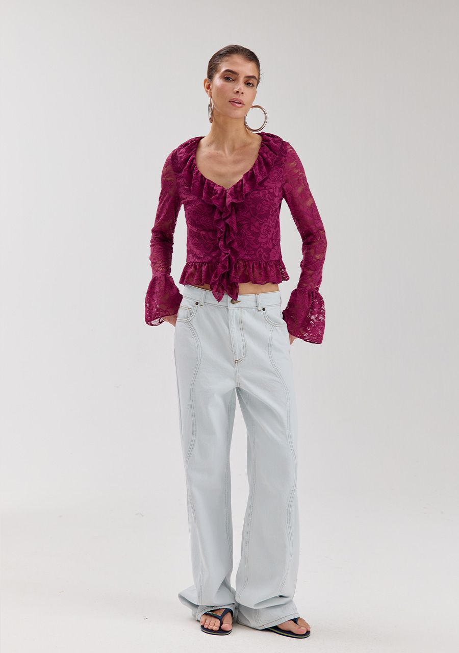 HARPER & YVE | JADEN BLOUSE - CASSIS