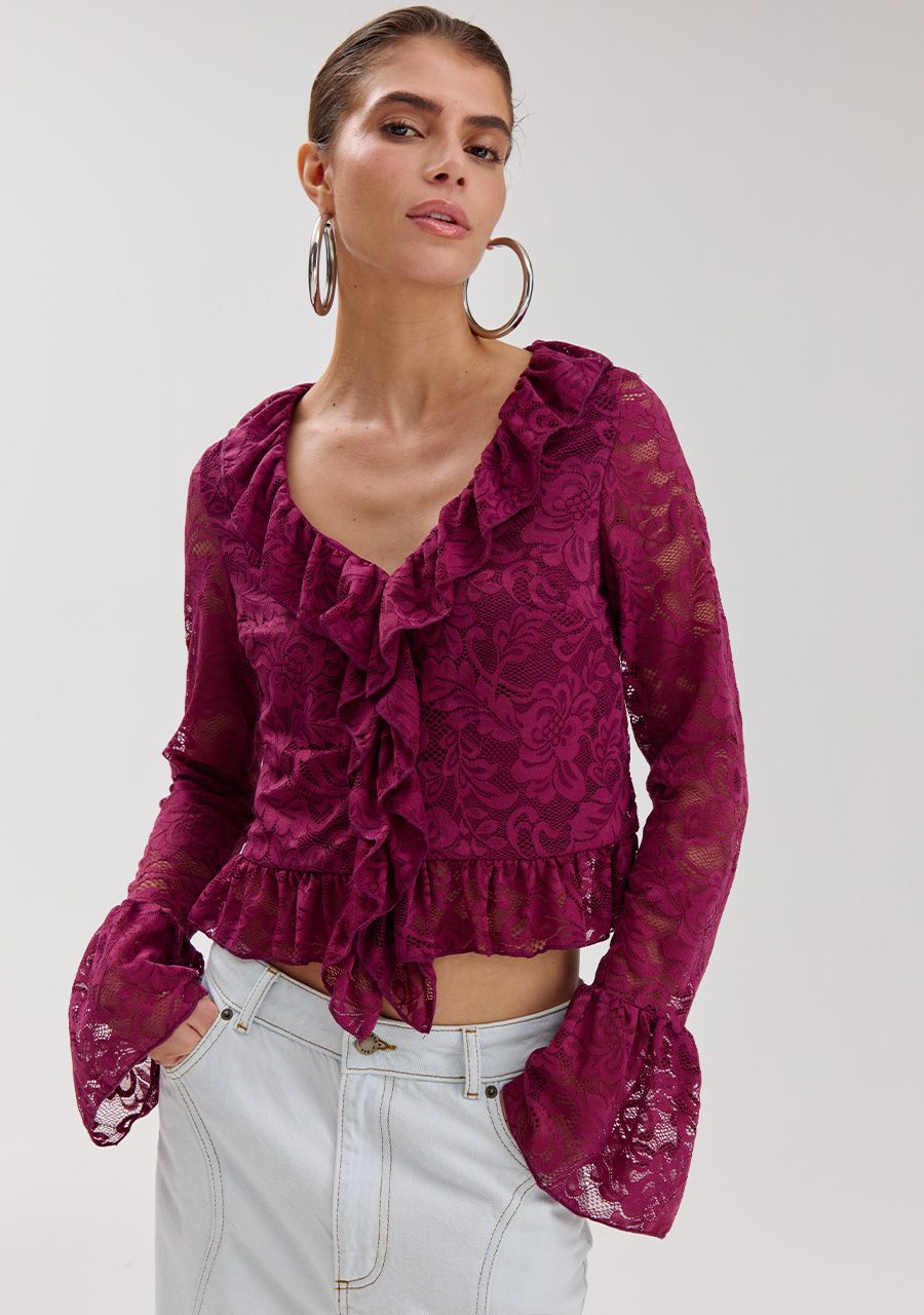 HARPER & YVE | JADEN BLOUSE - CASSIS