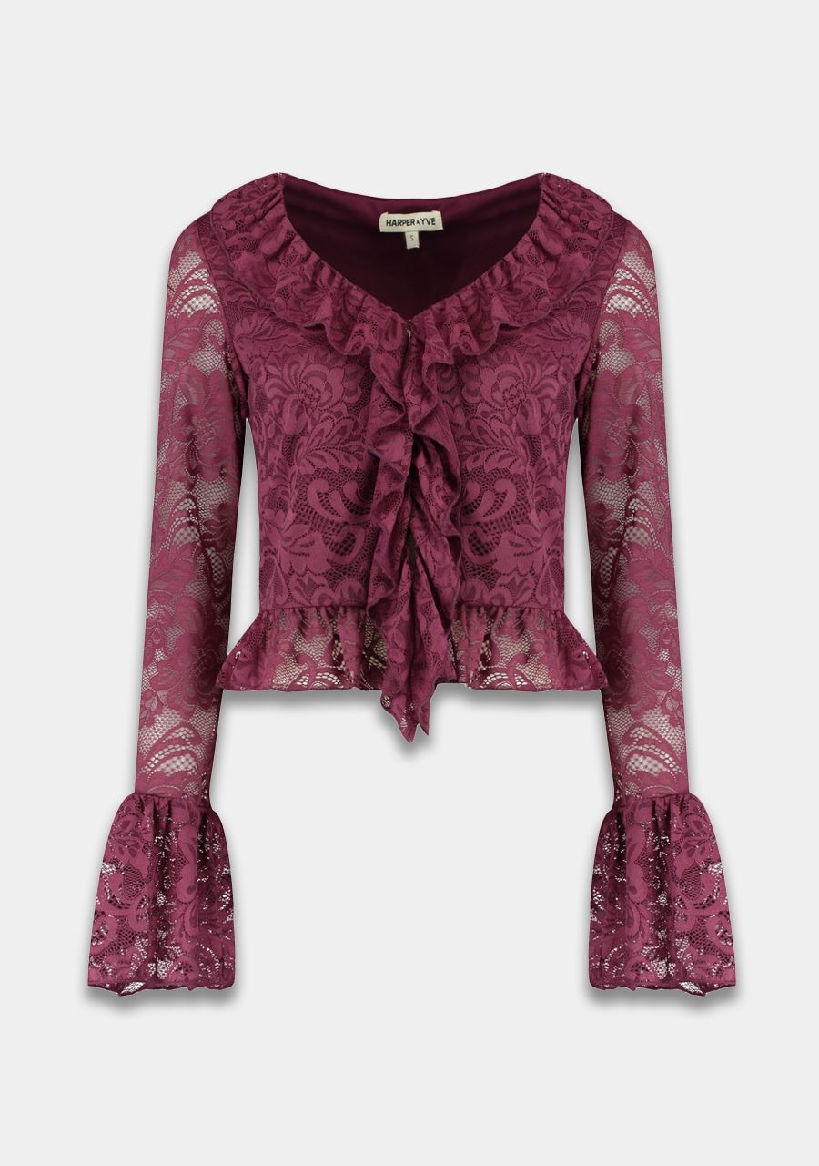 HARPER & YVE | JADEN BLOUSE - CASSIS