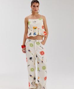 HARPER & YVE | YVE PANTS - JUAN CARLOS/ECRU